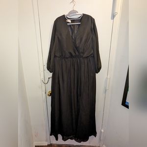 NWT JJs House A-line V-Neck Floor-Length Chiffon Bridesmaid Dress With Bow